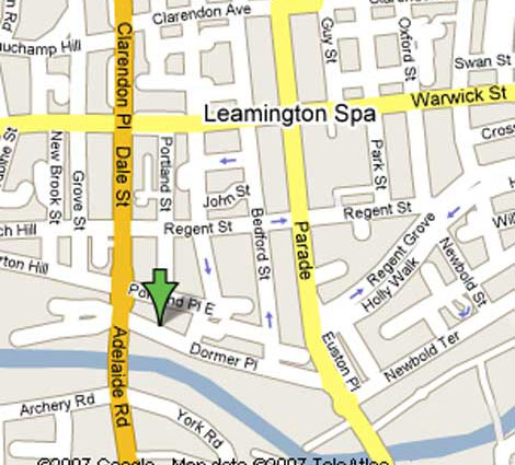 Leamington Map